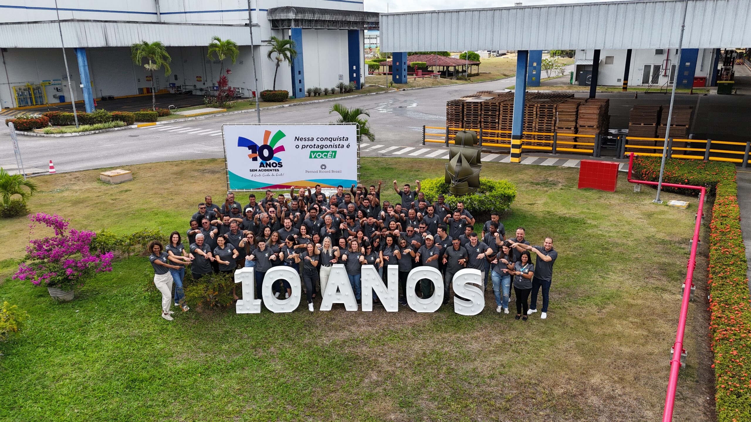 Fábrica da Pernod Ricard Brasil em Suape  completa 10 anos sem acidentes