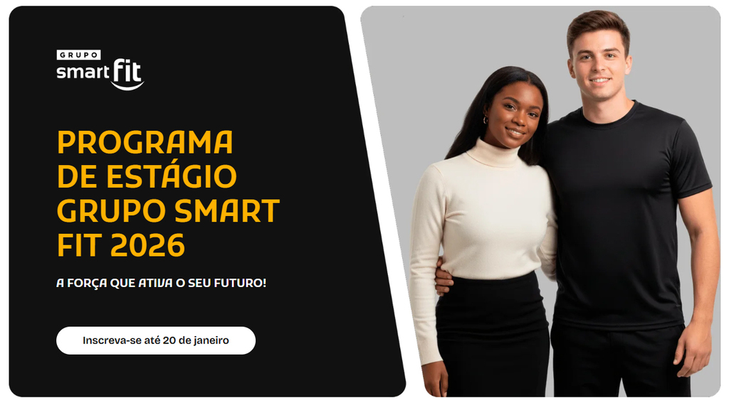 Smart Fit abre inscrições para Estágio 2026